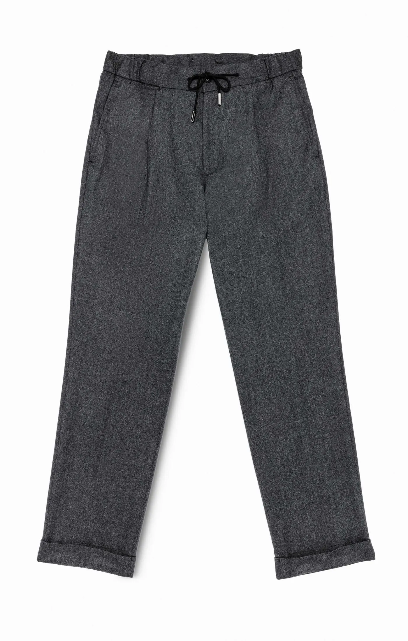 Barberis Canonico Anthracite Flannel S120 Merino Wool with Natural Stretch
