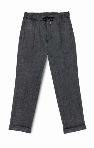 Barberis Canonico Anthracite Flannel S120 Merino Wool with Natural Stretch