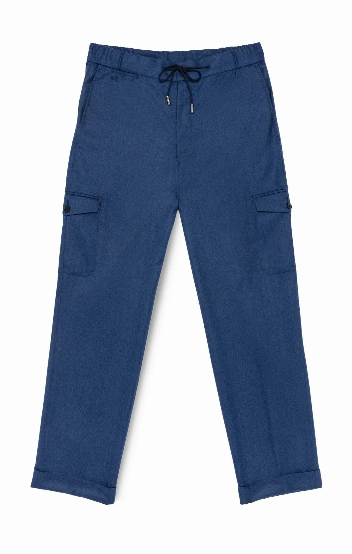 Barberis Canonico Mid Blue Flannel S120 Merino Wool with Natural Stretch