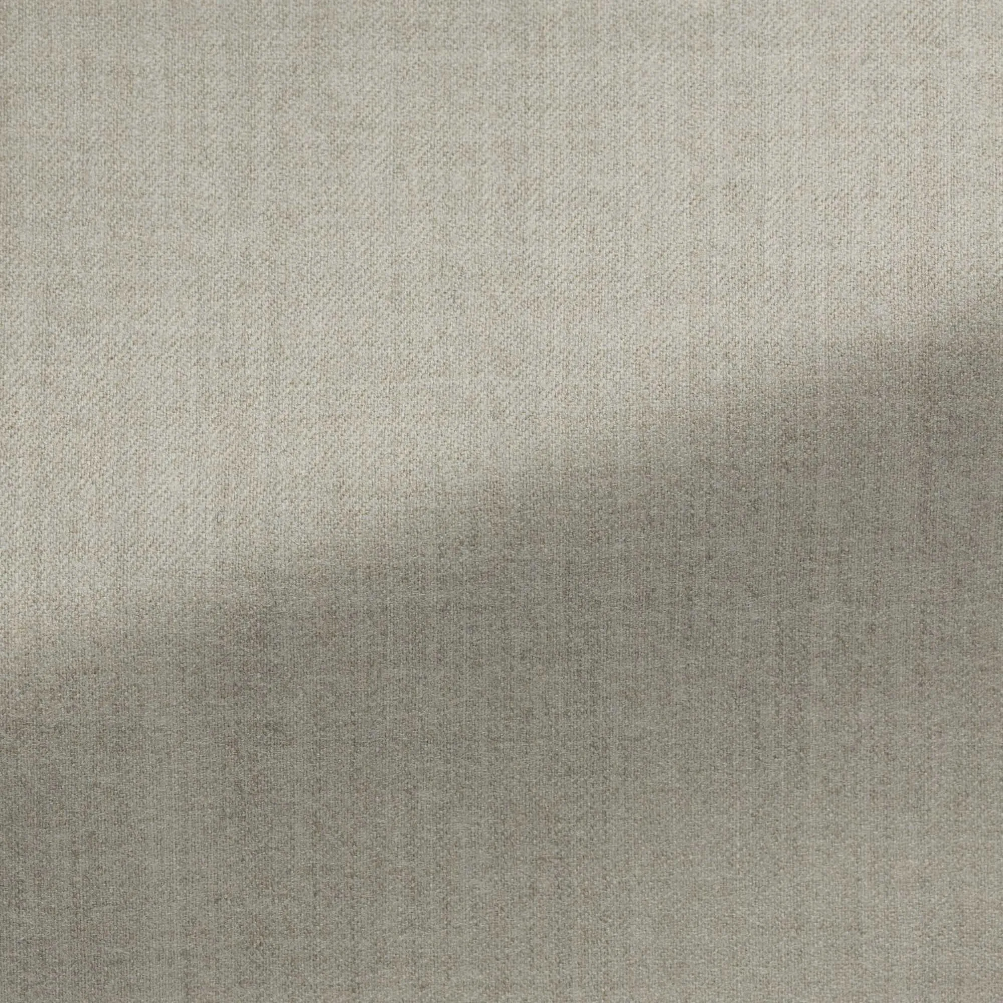 Barberis Canonico Oatmeal Flannel S120 Merino Wool Trousers with Natural Stretch