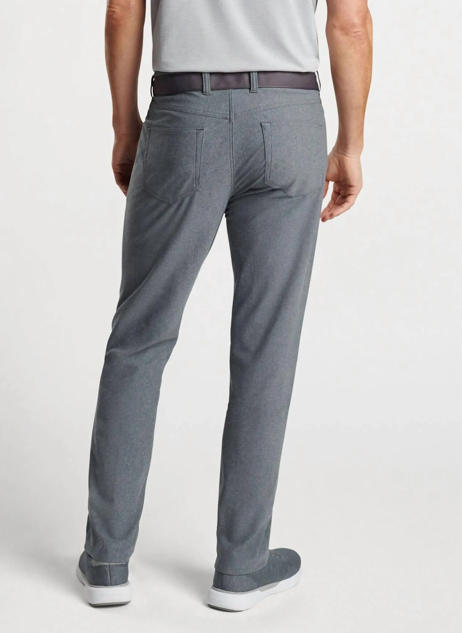 Brevard Performance Flannel Five-Pocket Pant In Charcoal