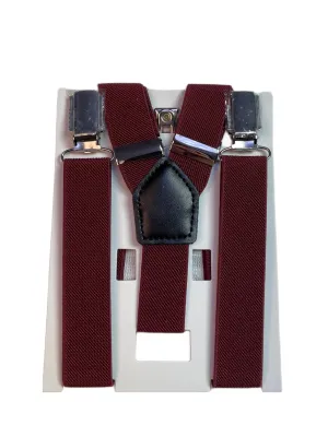Burgundy Kids Suspender