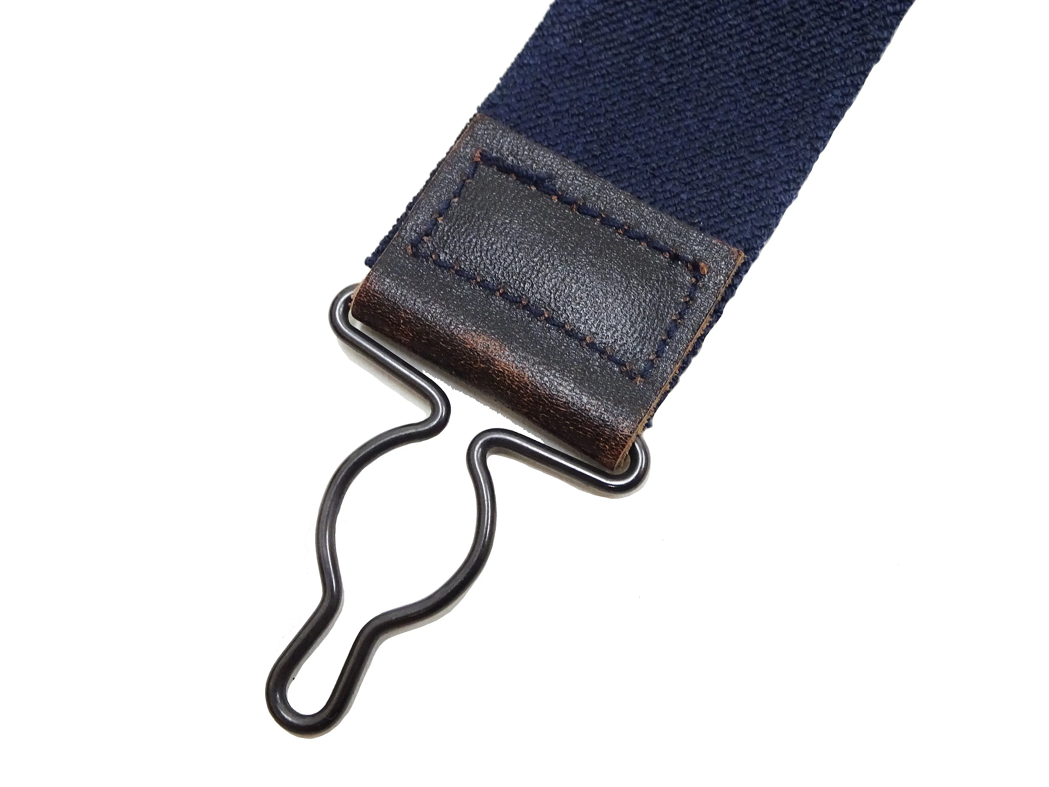 Buzz Rickson Suspenders Men's Reproduction of X back Design Military Button-on Braces for A-11 Trousers BR02718 128 Navy-Blue