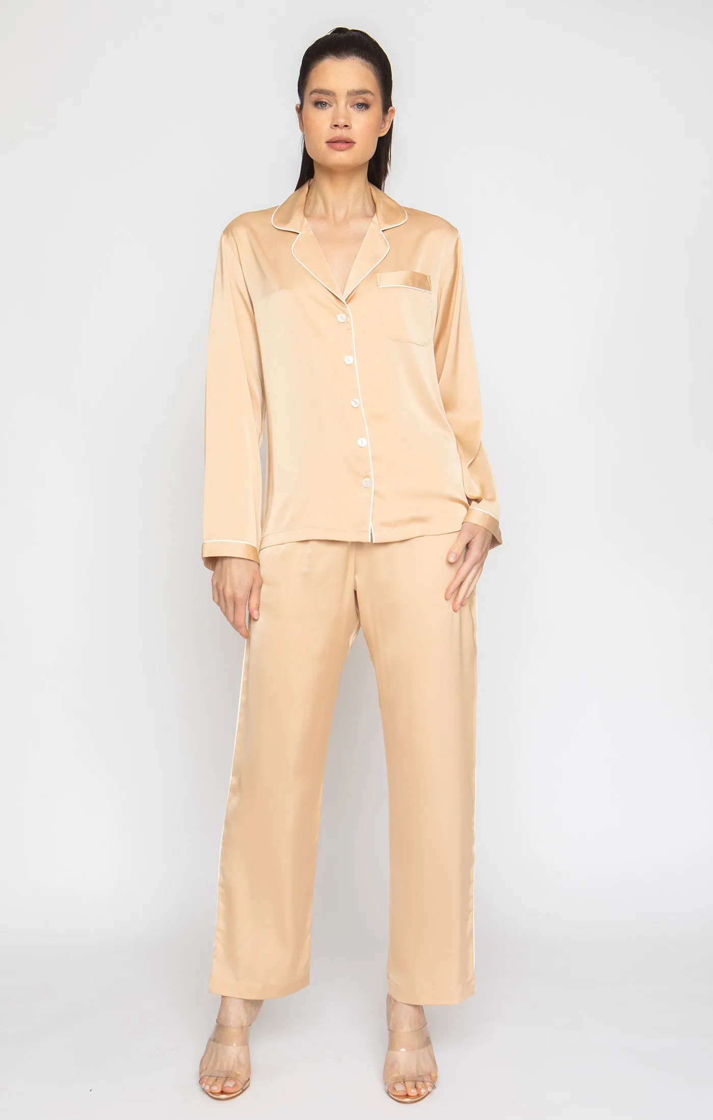 Champagne Long PJ Set