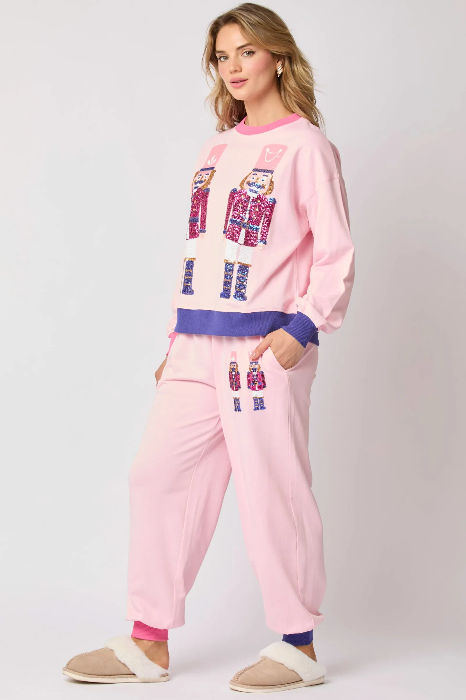 Christmas Soldier Casual Sweater two-piece set