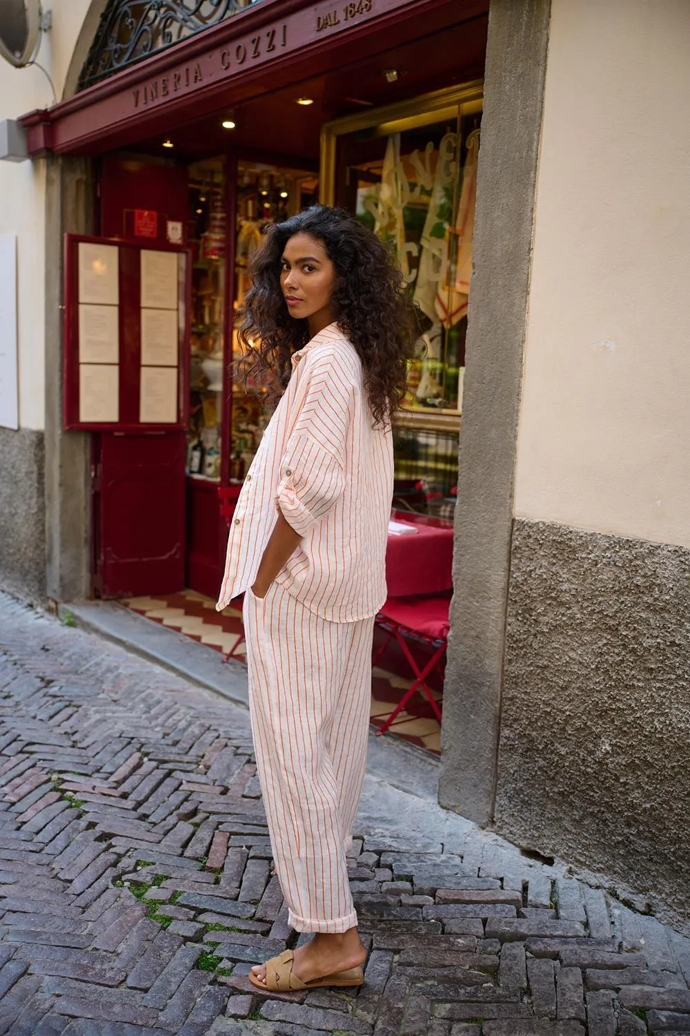 Citrus Vibe linen shirt