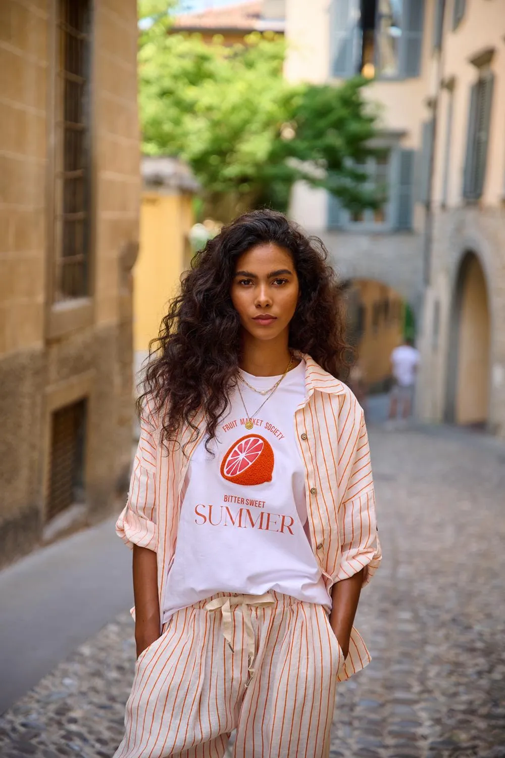 Citrus Vibe linen shirt
