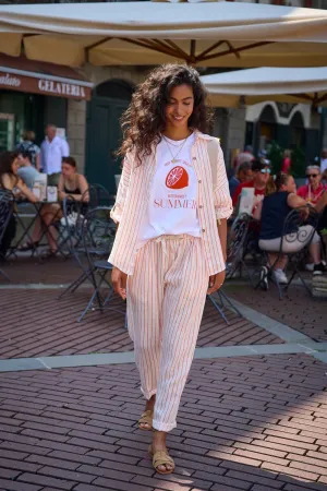 Citrus Vibe linen shirt