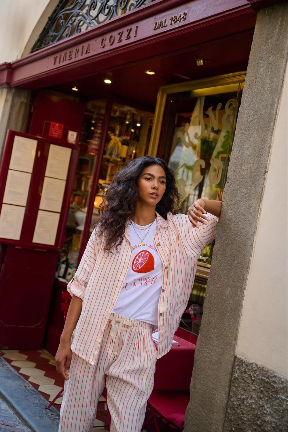 Citrus Vibe linen shirt