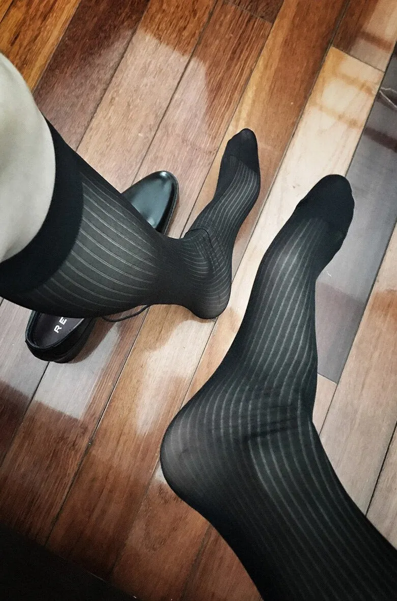 CLEVER-MENMODE Sheer Dress Socks