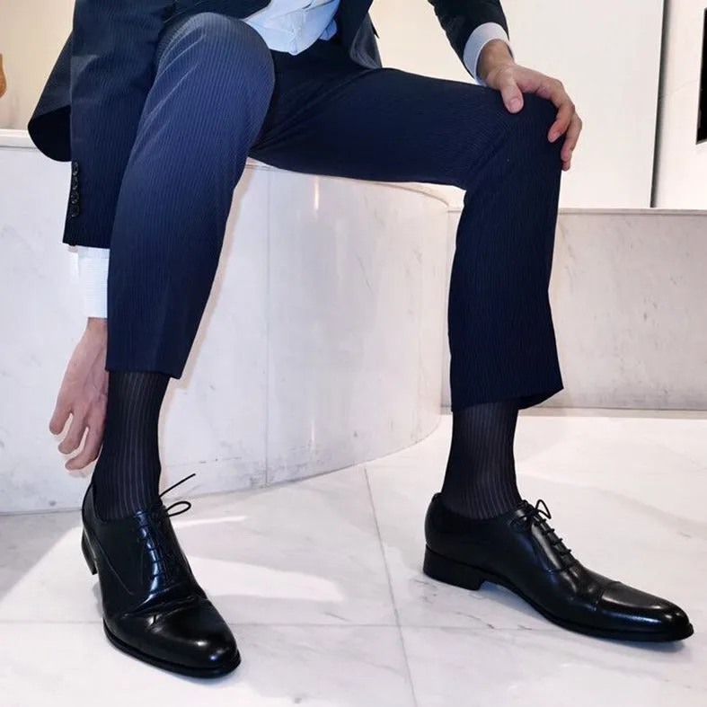 CLEVER-MENMODE Sheer Dress Socks