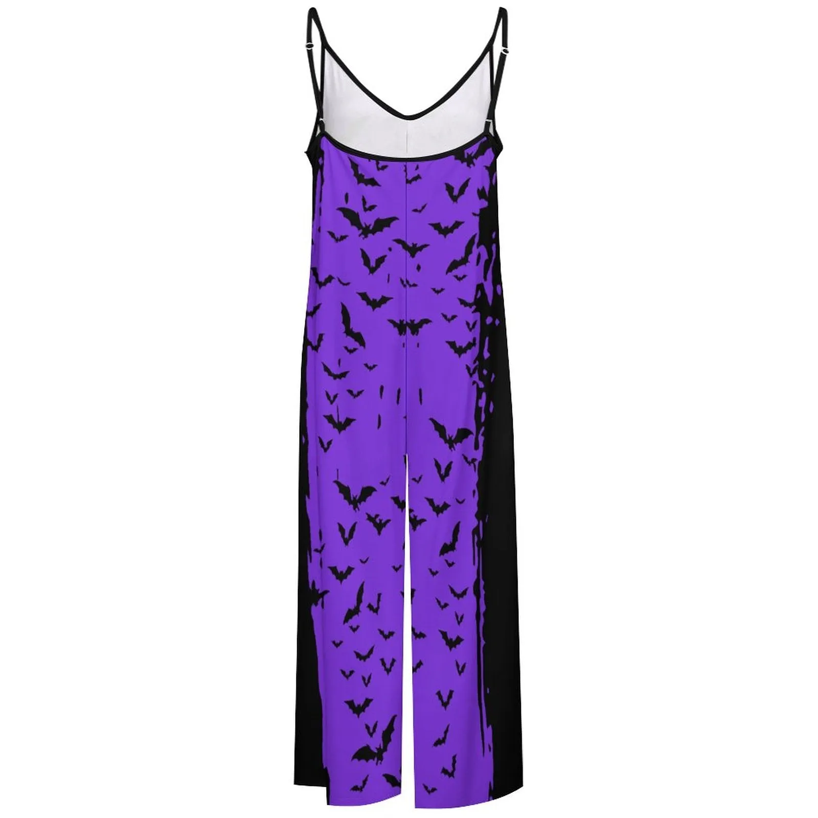 Cloud of Bats in Purple Suspender Jumpsuit LTY007 (All-Over Printing)