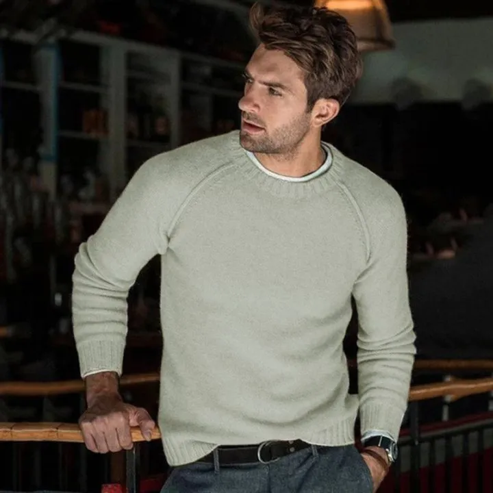 Crew Neck Knit Pullover Sweater
