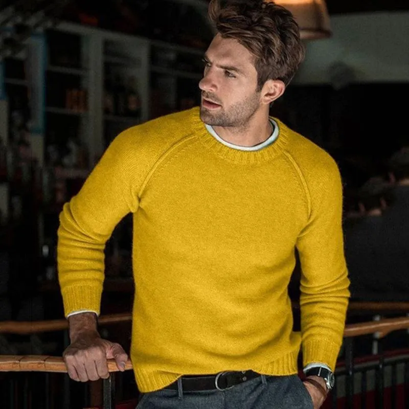 Crew Neck Knit Pullover Sweater