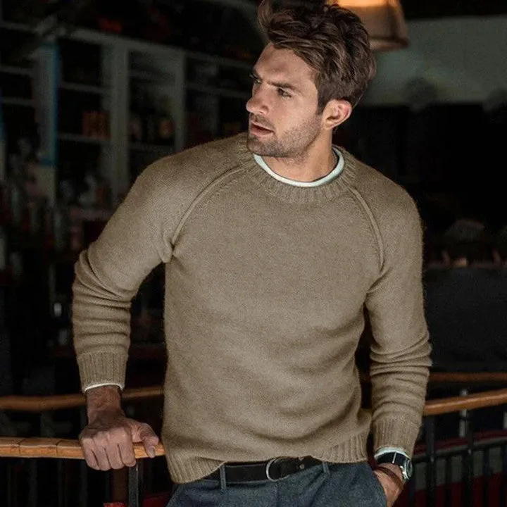 Crew Neck Knit Pullover Sweater