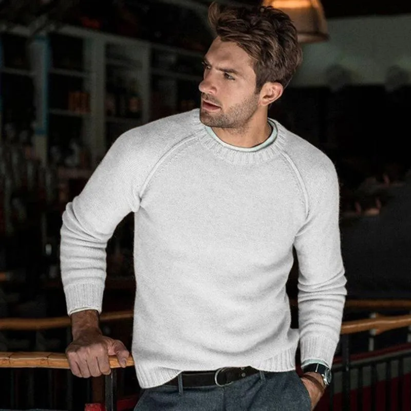 Crew Neck Knit Pullover Sweater