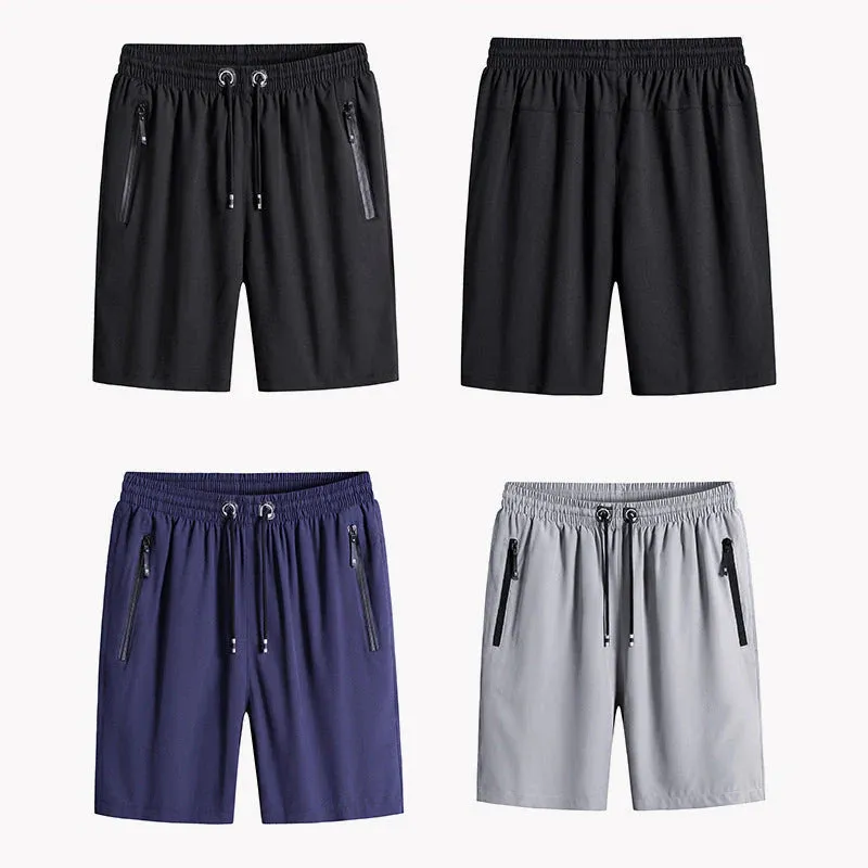 DazzleSport Men's Plus Size Ice Silk Stretch Shorts