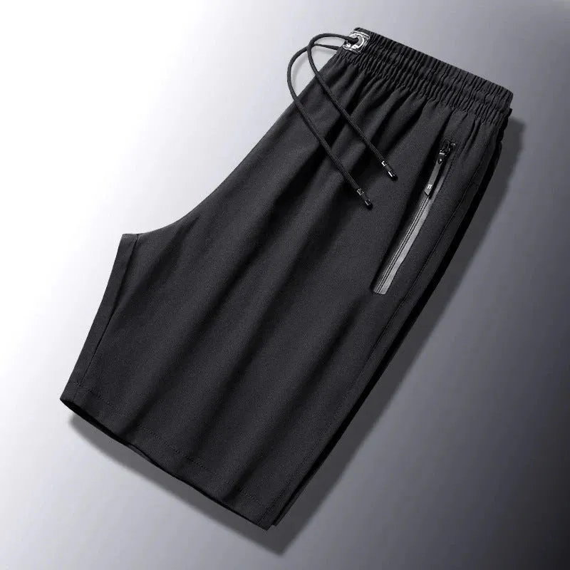DazzleSport Men's Plus Size Ice Silk Stretch Shorts