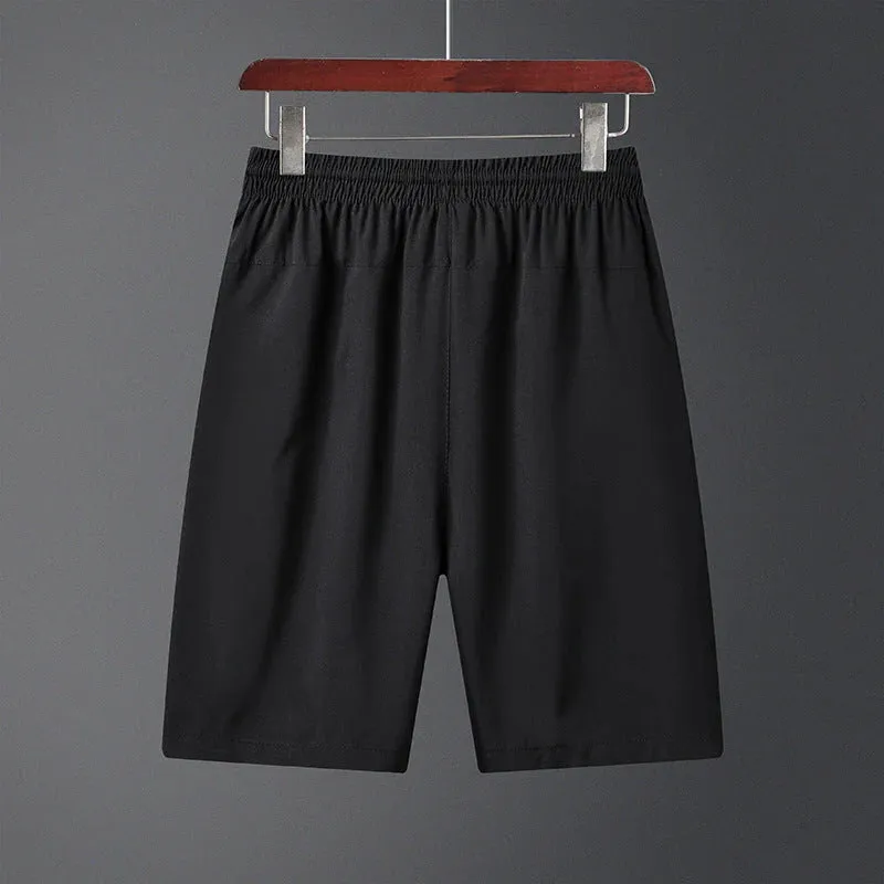 DazzleSport Men's Plus Size Ice Silk Stretch Shorts