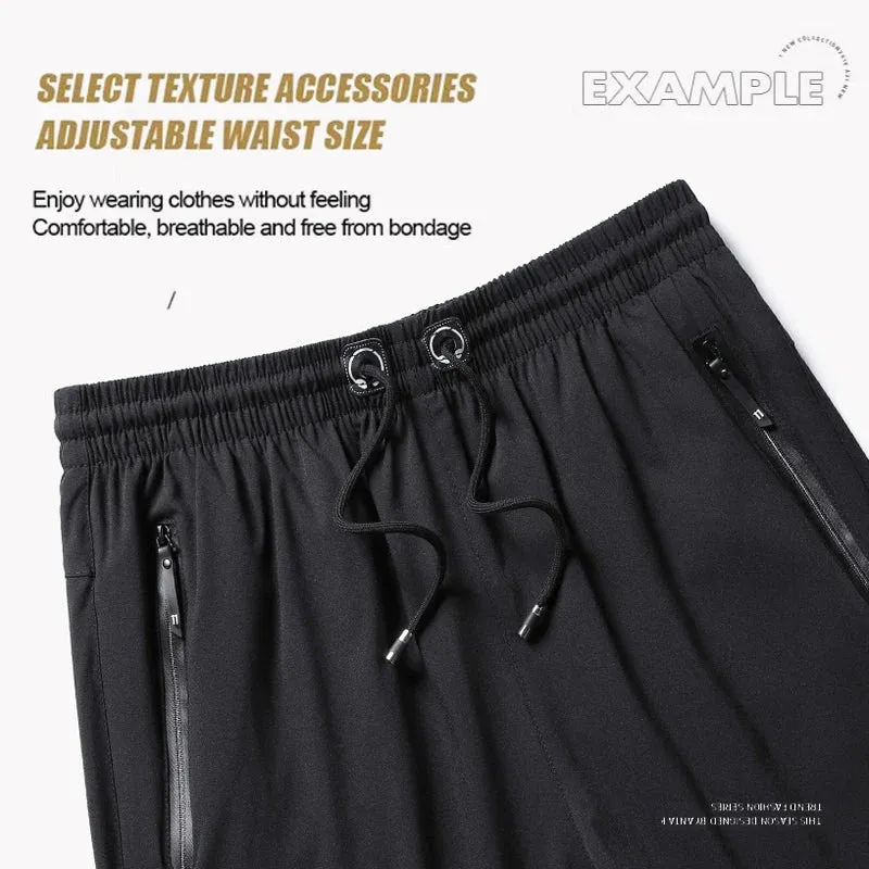 DazzleSport Men's Plus Size Ice Silk Stretch Shorts