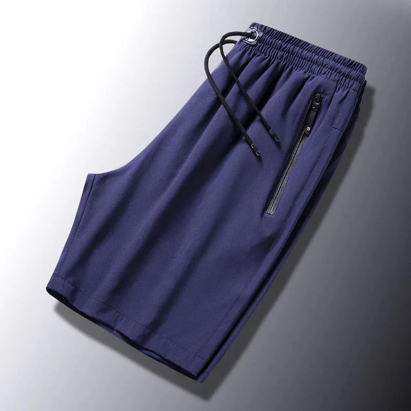 DazzleSport Men's Plus Size Ice Silk Stretch Shorts