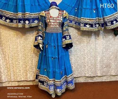Elegant Blue Floor-Length Gown