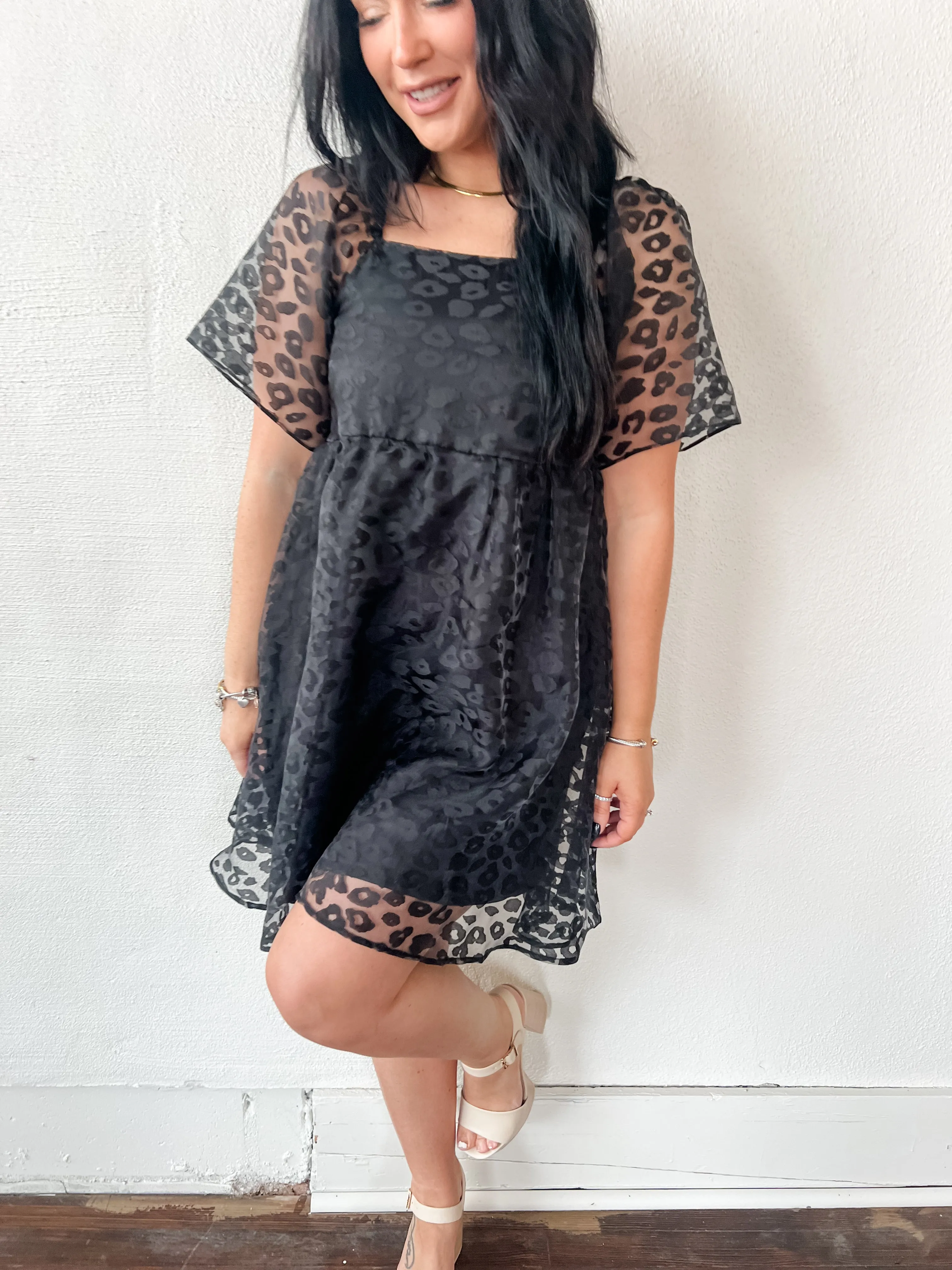 Evelyn Leopard Print Dress