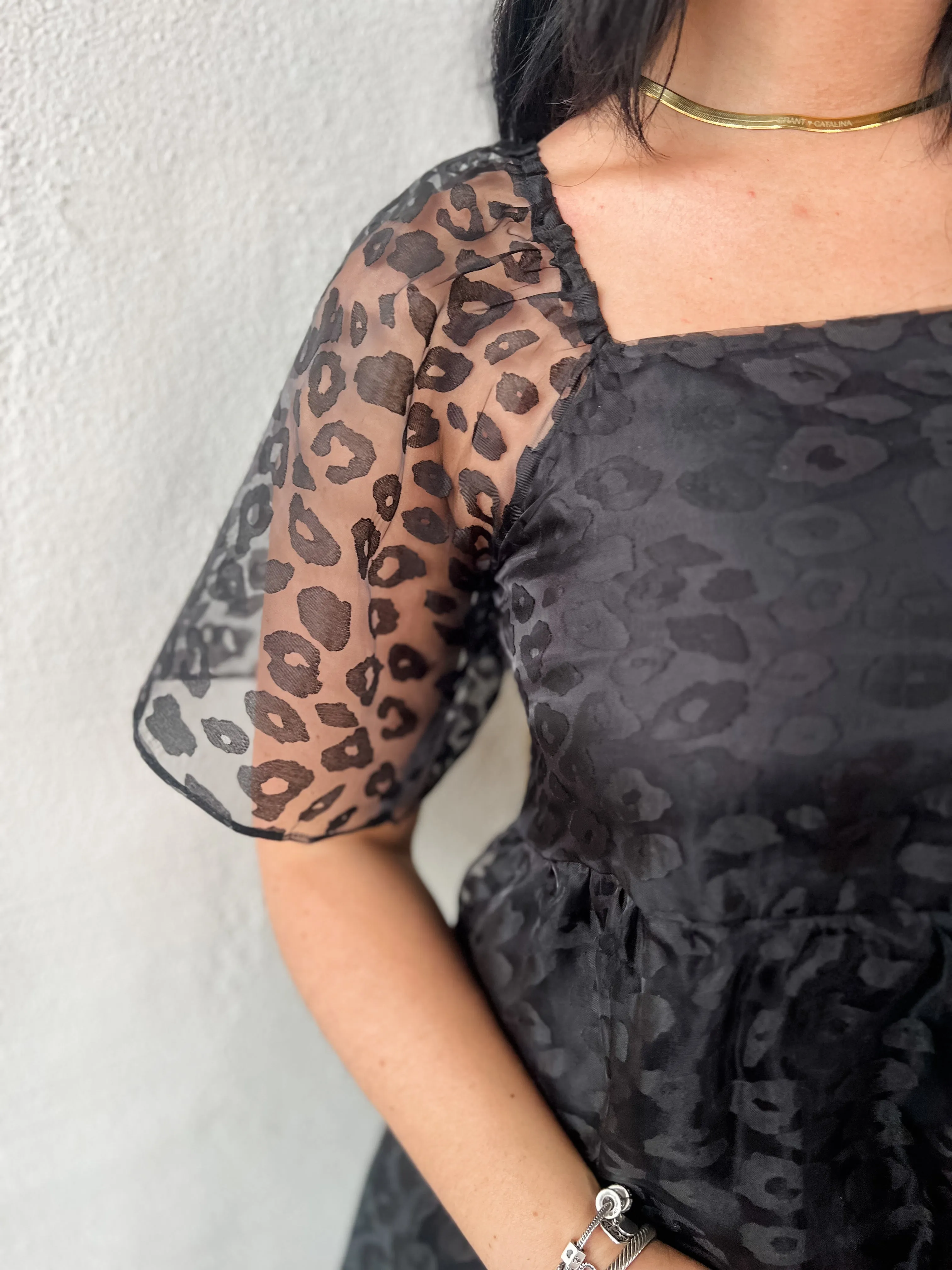 Evelyn Leopard Print Dress
