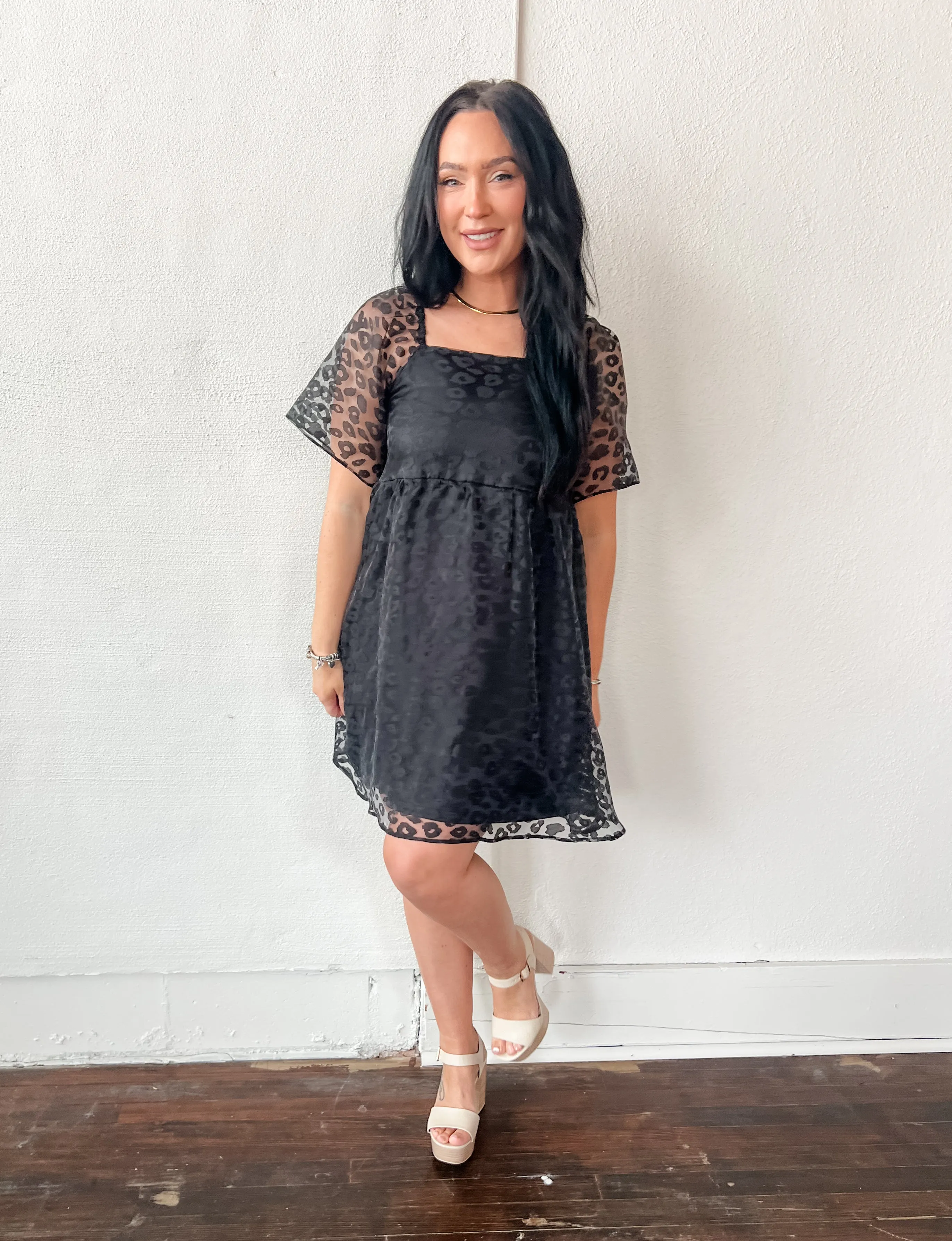 Evelyn Leopard Print Dress