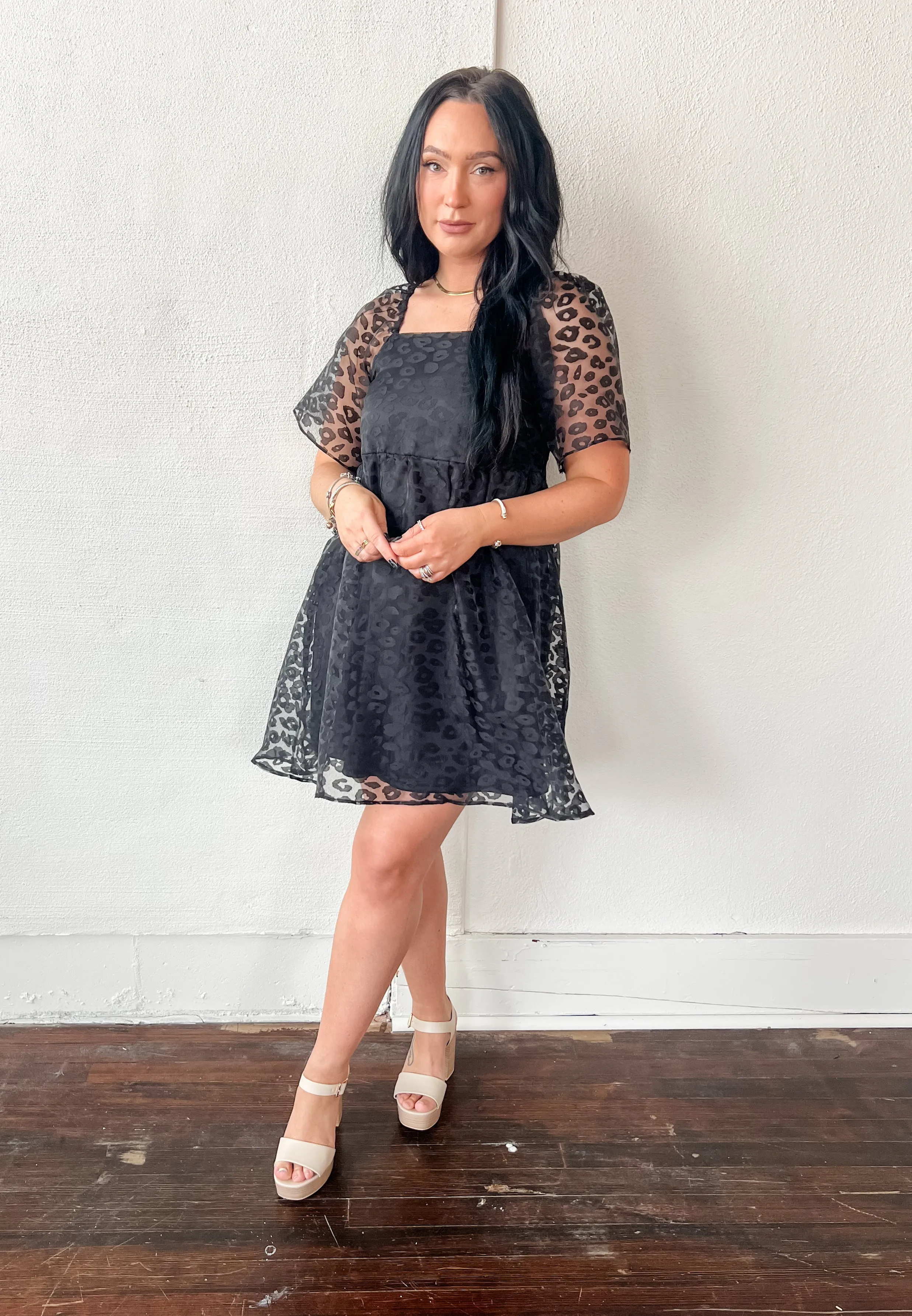 Evelyn Leopard Print Dress