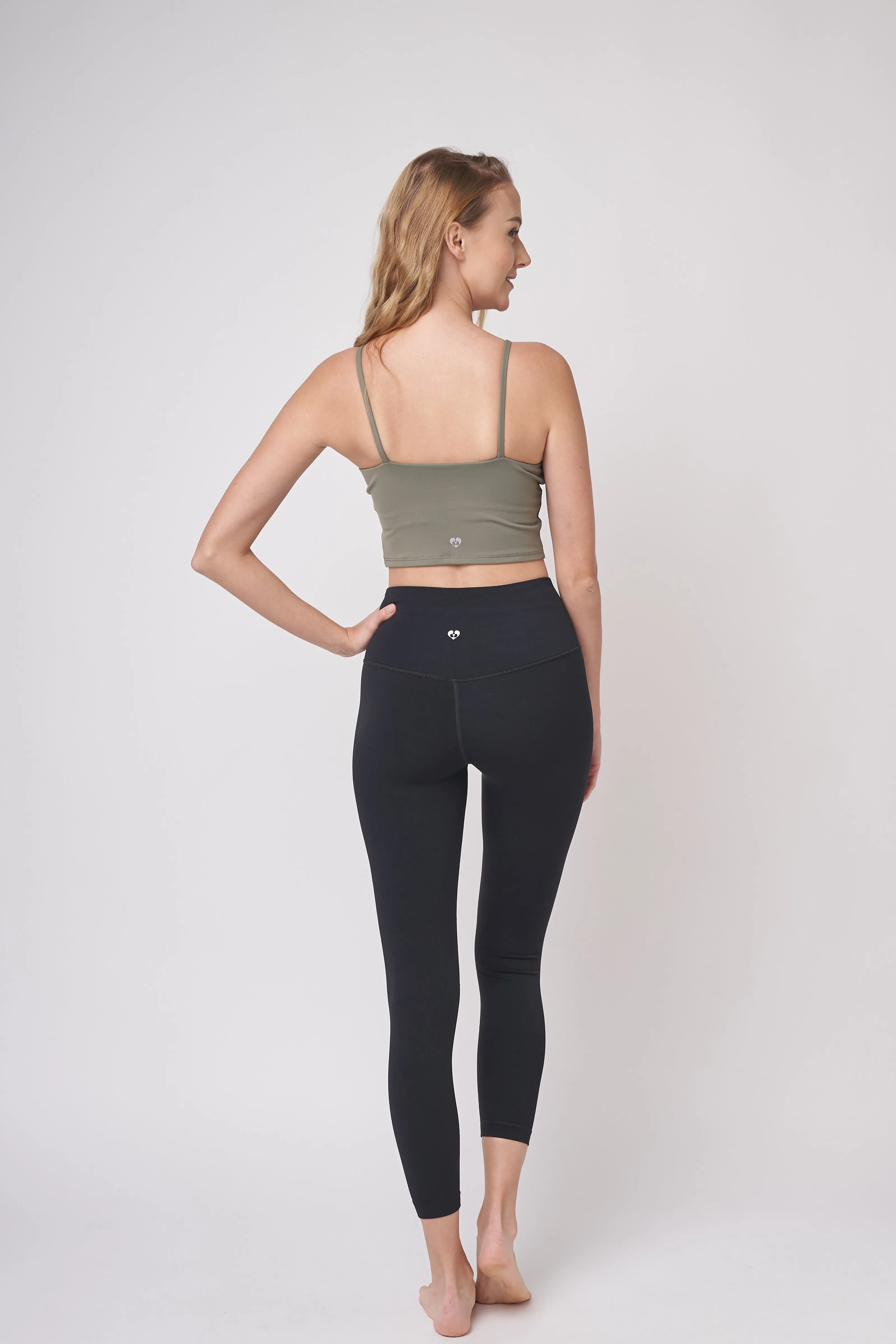 Everyday Crop Top 長版背心運動內衣 - Army Green