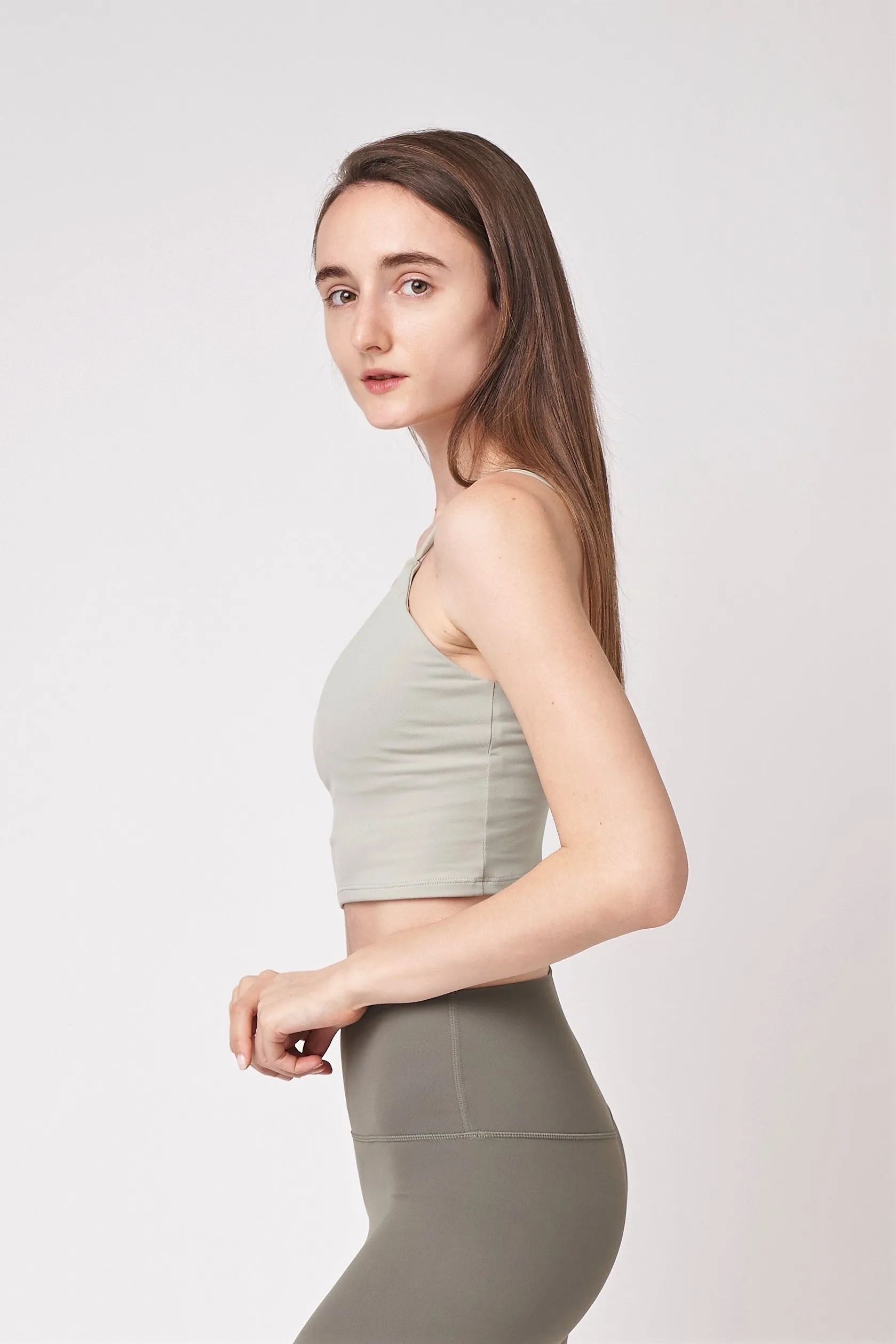 Everyday Crop Top 長版背心運動內衣 - Avocado Green
