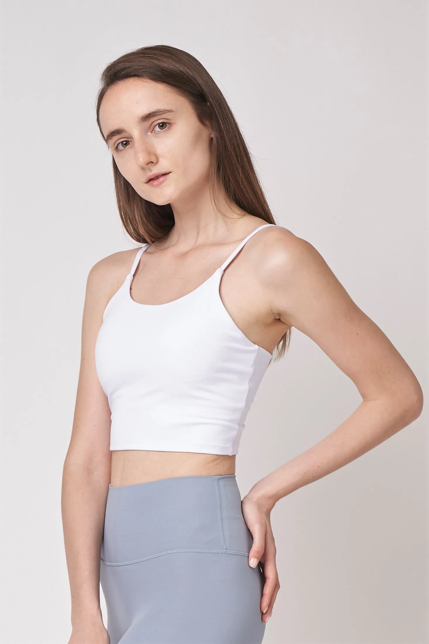 Everyday Crop Top 長版背心運動內衣 - White
