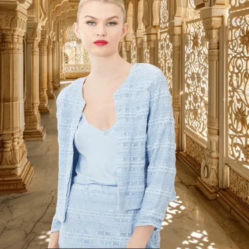 Hand Beaded Crop Jacket
