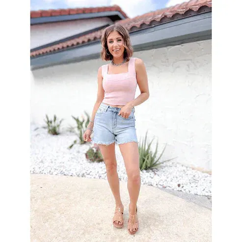 🥇😍LAST DAY SALE 50% OFF⏳High Rise Frayed Hem Cut Off Jean Shorts👖