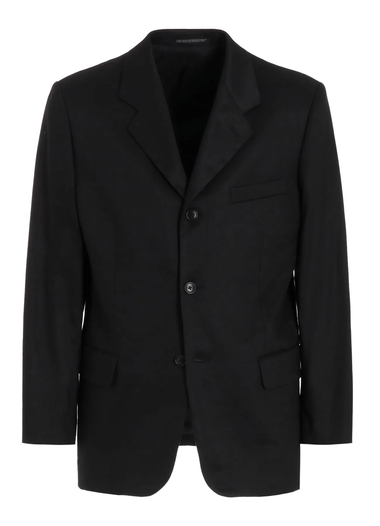 LINEN COTTON TWILL JACKET WITH 3-BUTTON