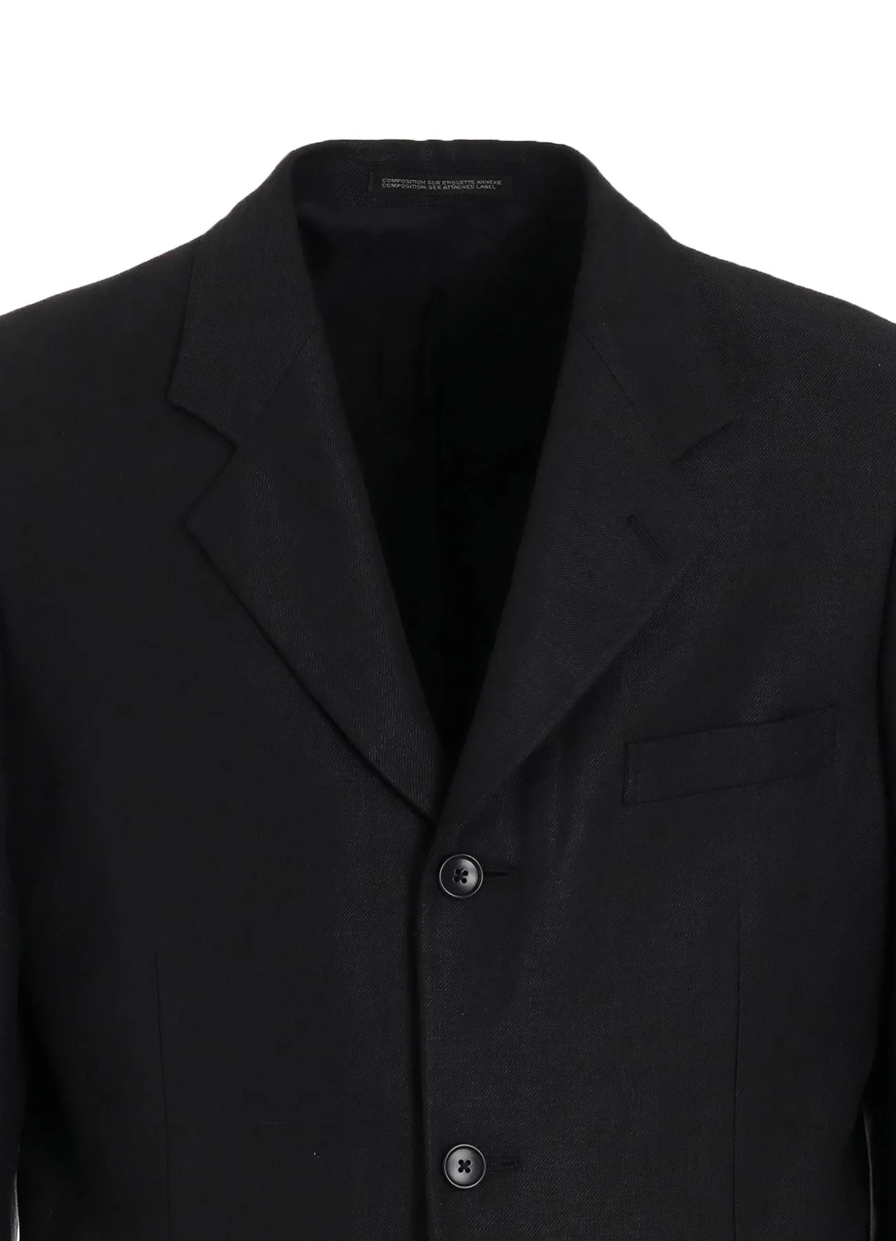 LINEN TWILL JACKET WITH 3-BUTTON