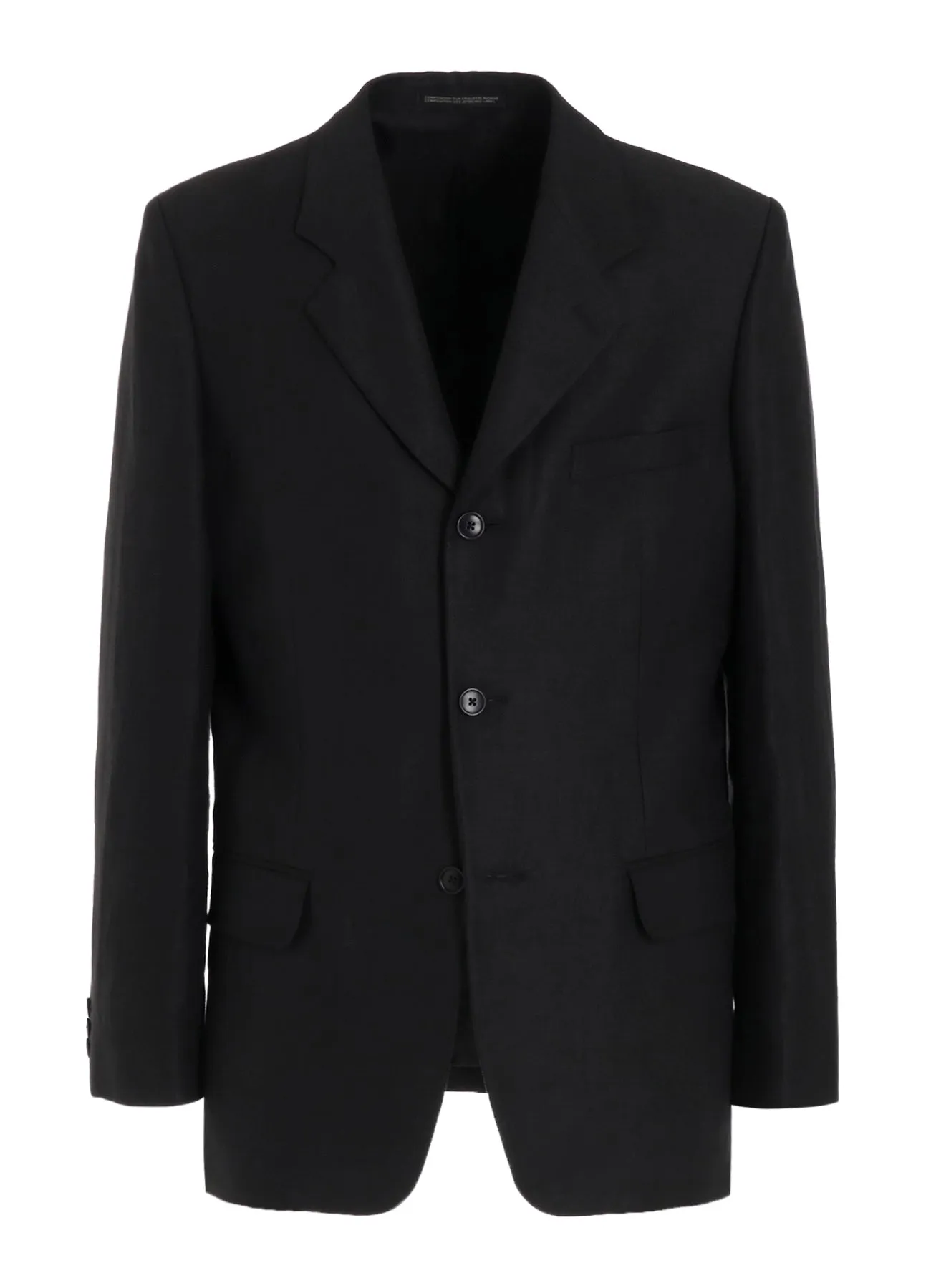 LINEN TWILL JACKET WITH 3-BUTTON
