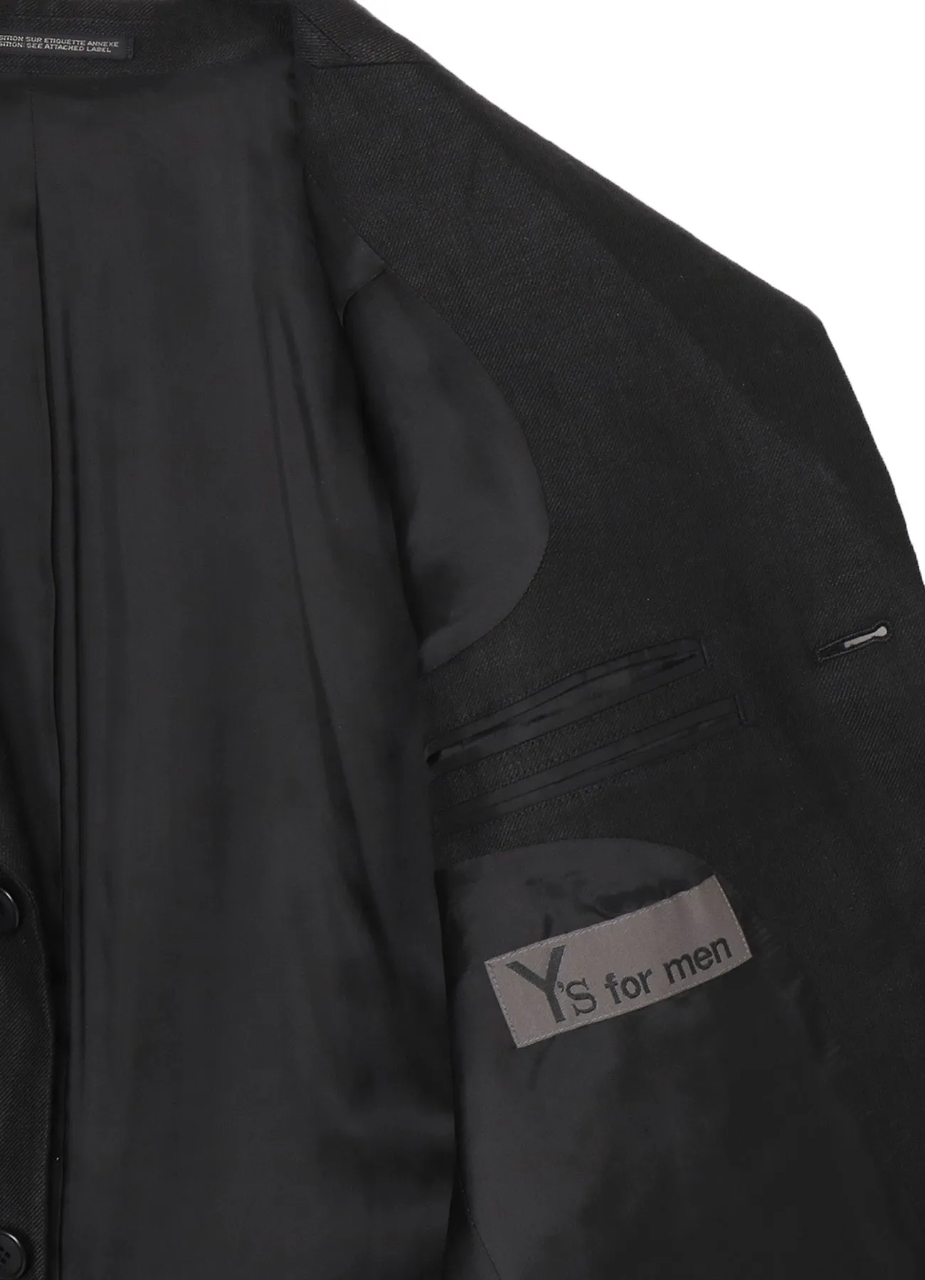 LINEN TWILL JACKET WITH 3-BUTTON