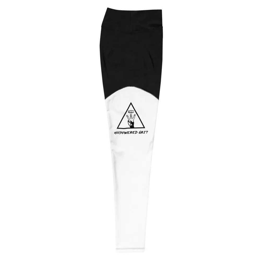 Logo Anniversary Leggings (white/black)