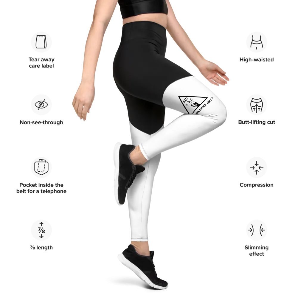 Logo Anniversary Leggings (white/black)