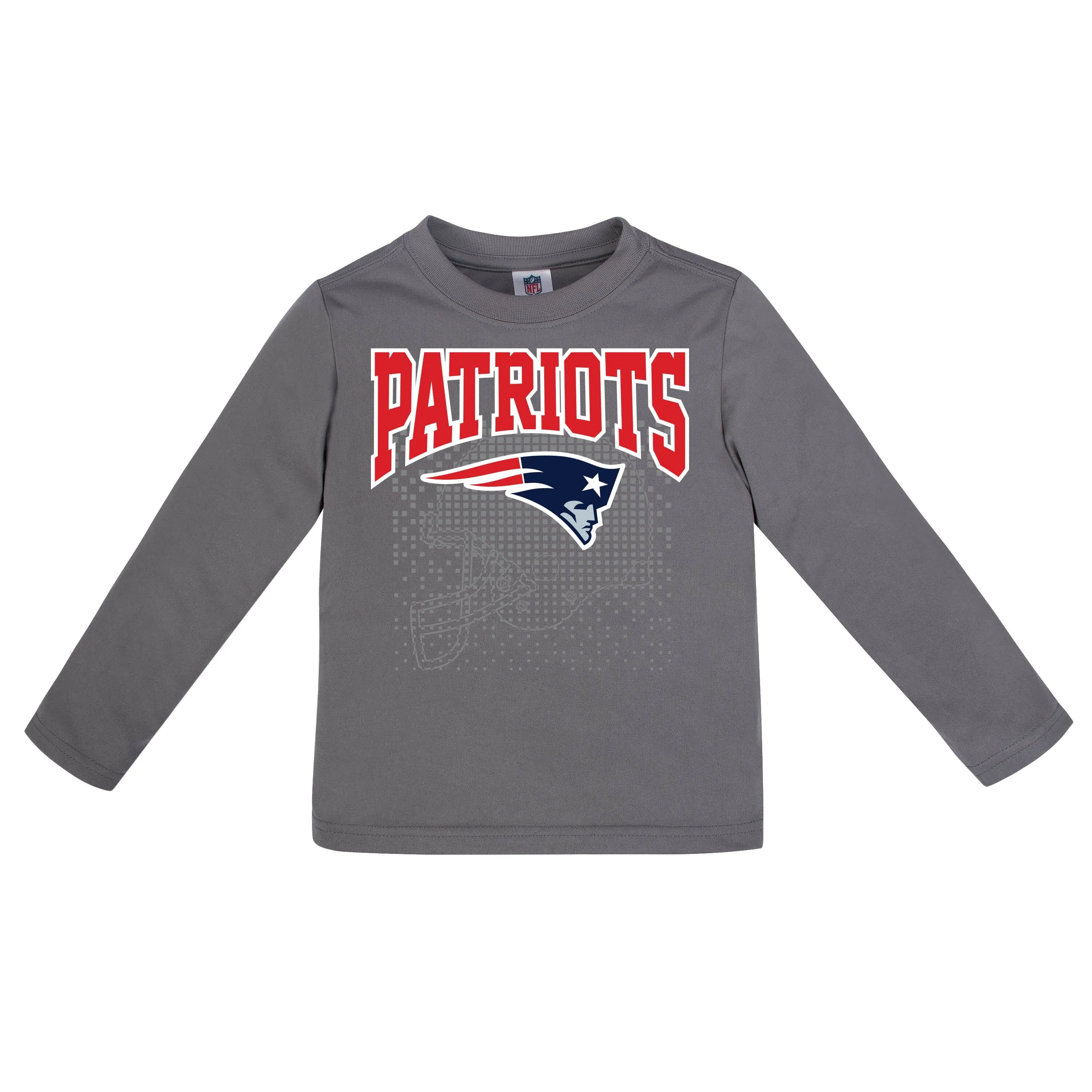 New England Patriots Boys Long Sleeve Tee Shirt