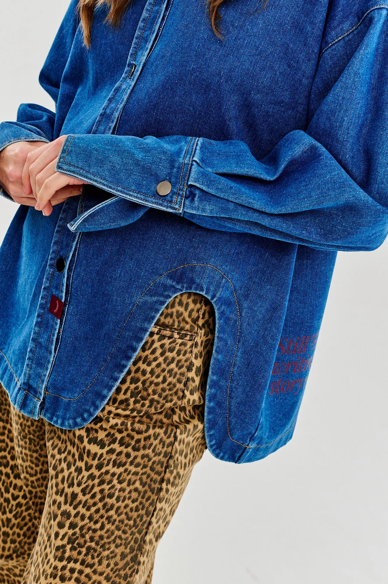 Note to Myself denim shirt