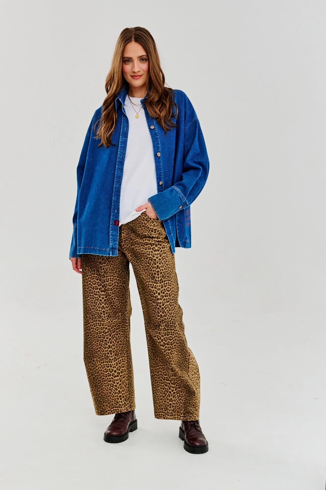 Note to Myself denim shirt