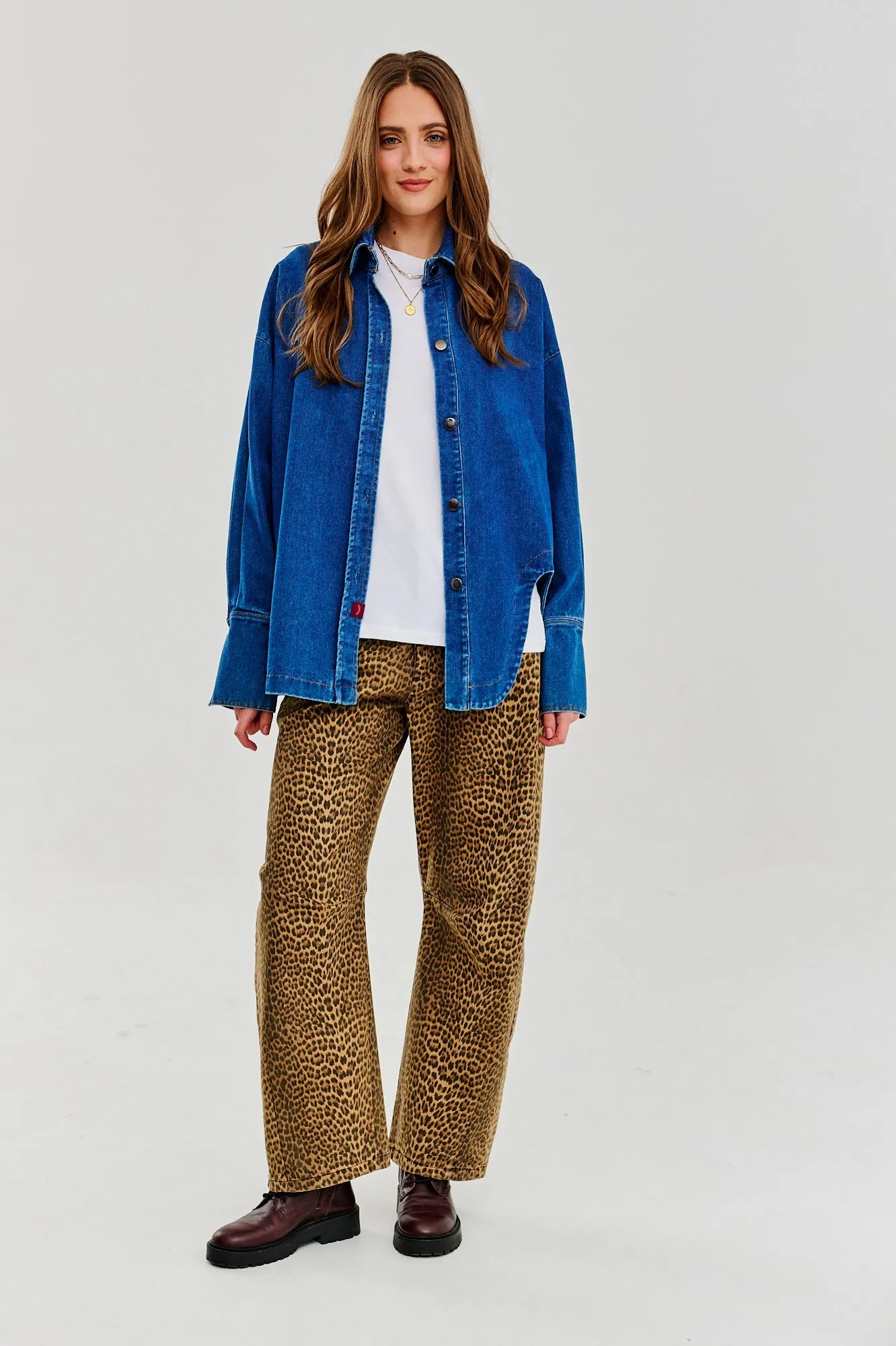 Note to Myself denim shirt