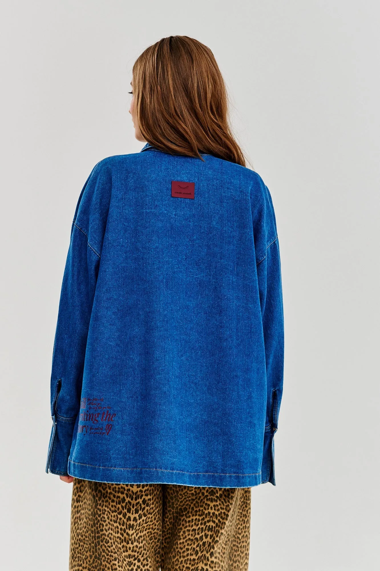 Note to Myself denim shirt