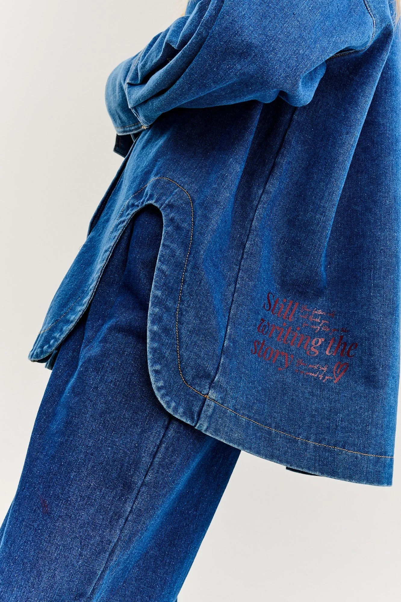 Note to Myself denim shirt