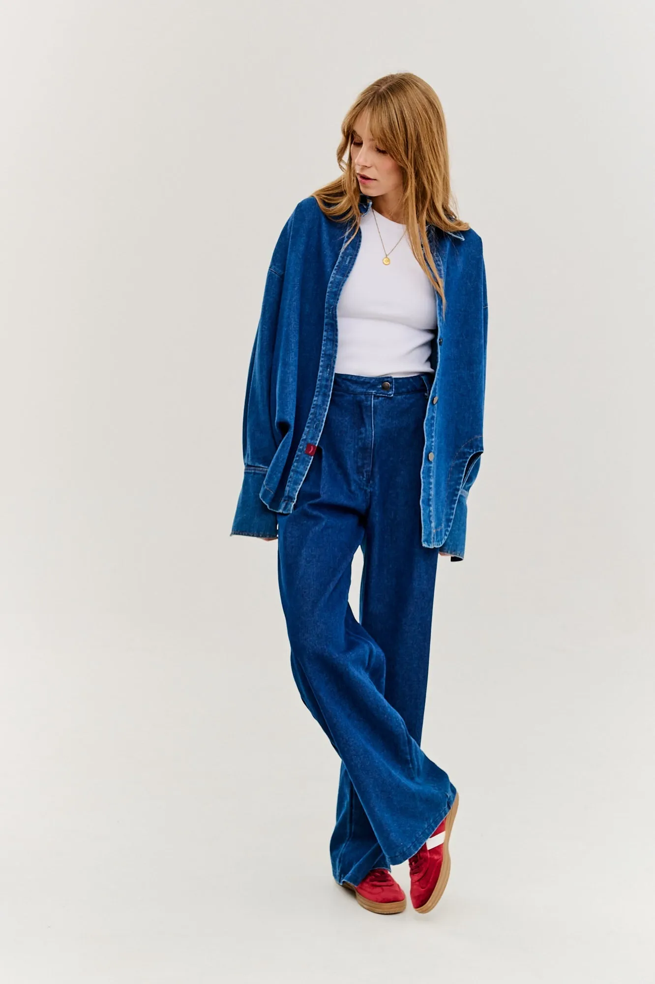 Note to Myself denim shirt