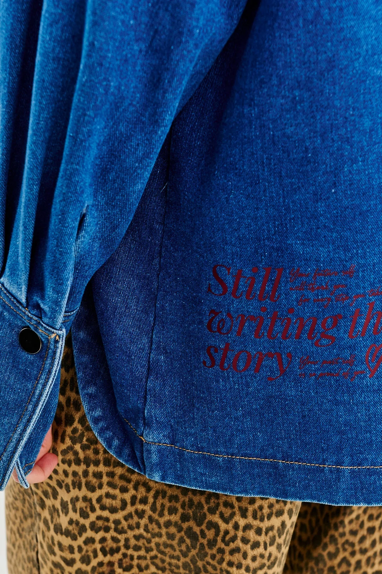 Note to Myself denim shirt