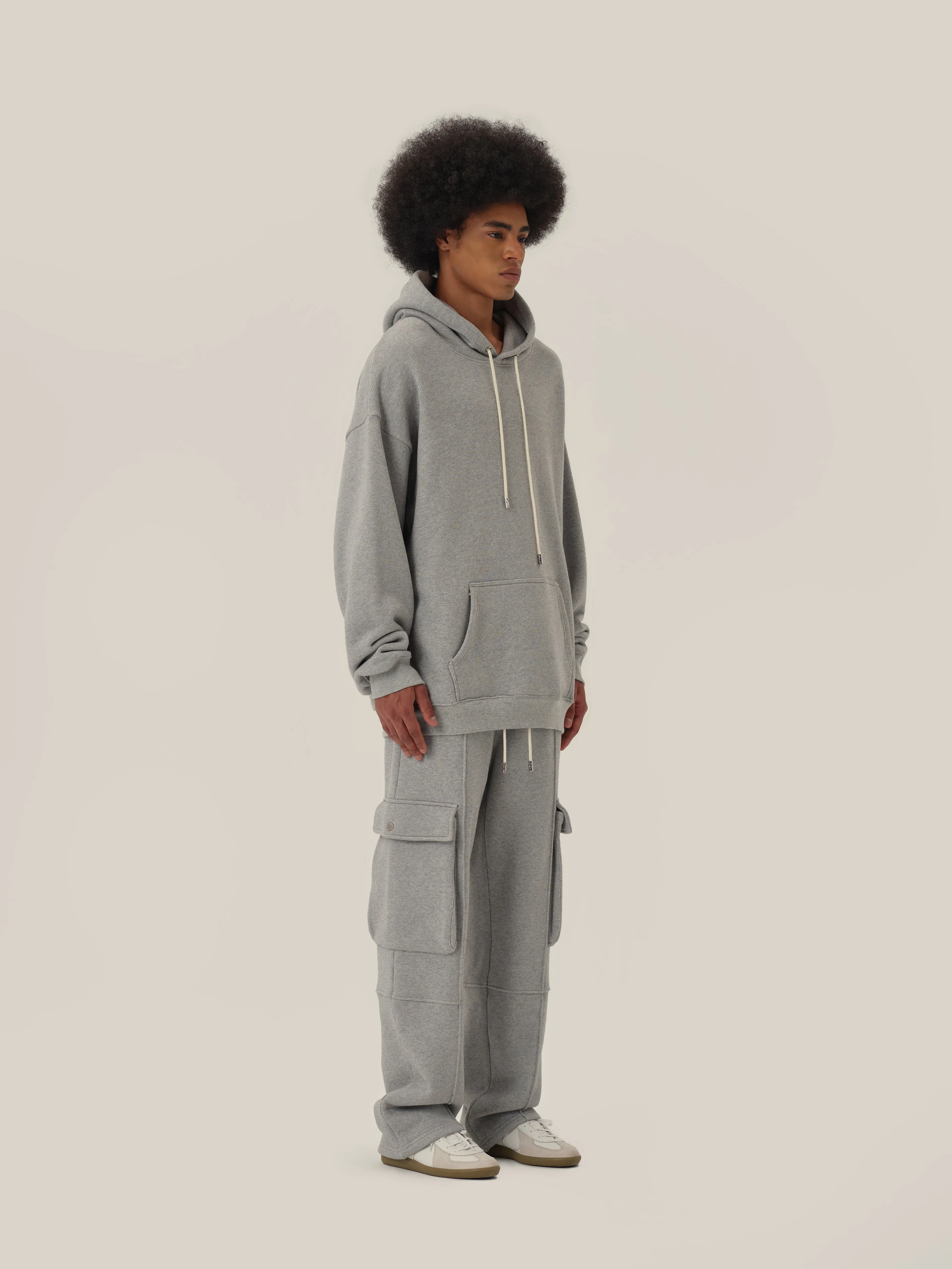 Pearl Gray Casual Sweatpants